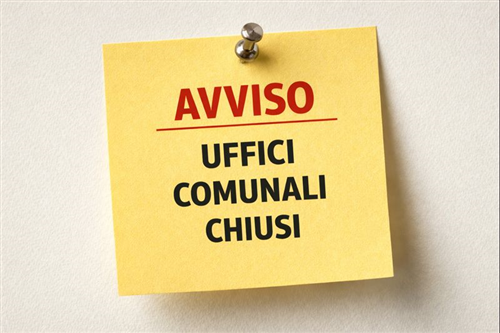 Avviso chiusura uffici comunali
